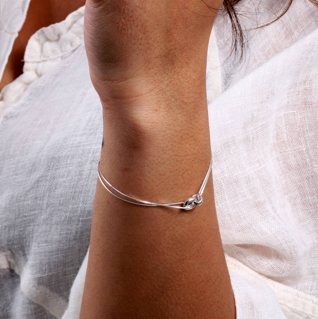 Silver sales bracelet simple