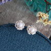 Sterling Silver Pearl Earrings For Nana - sterling silver-NuNu jewellery
