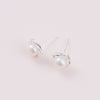 Sterling Silver Pearl Earrings For Nana - sterling silver-NuNu jewellery